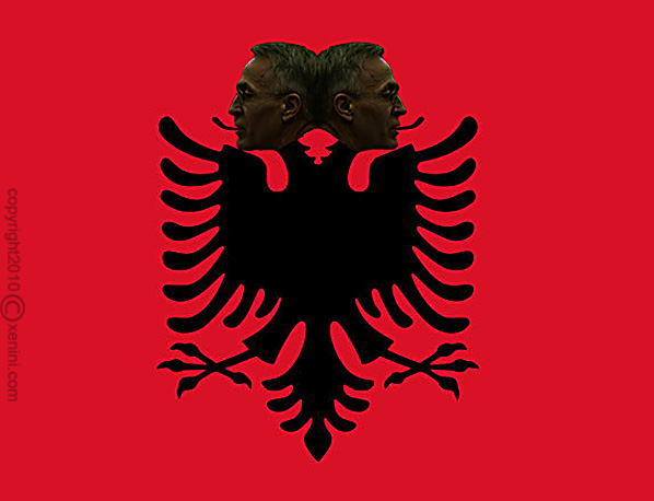 Stema e Jakupit me dy poste.