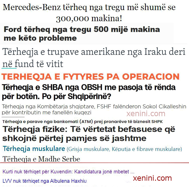Disa “sene” nuk terheken